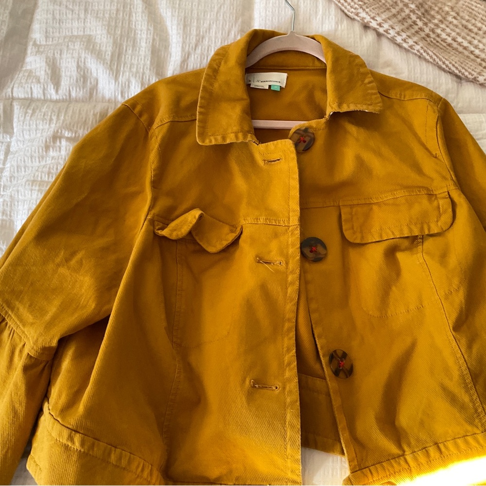 NEW Without Tags Anthropologie Gold Light Jacket